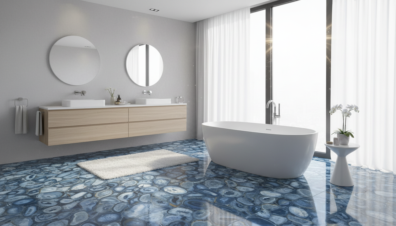 Agatina Blue 24"x48" - Agatina room scene