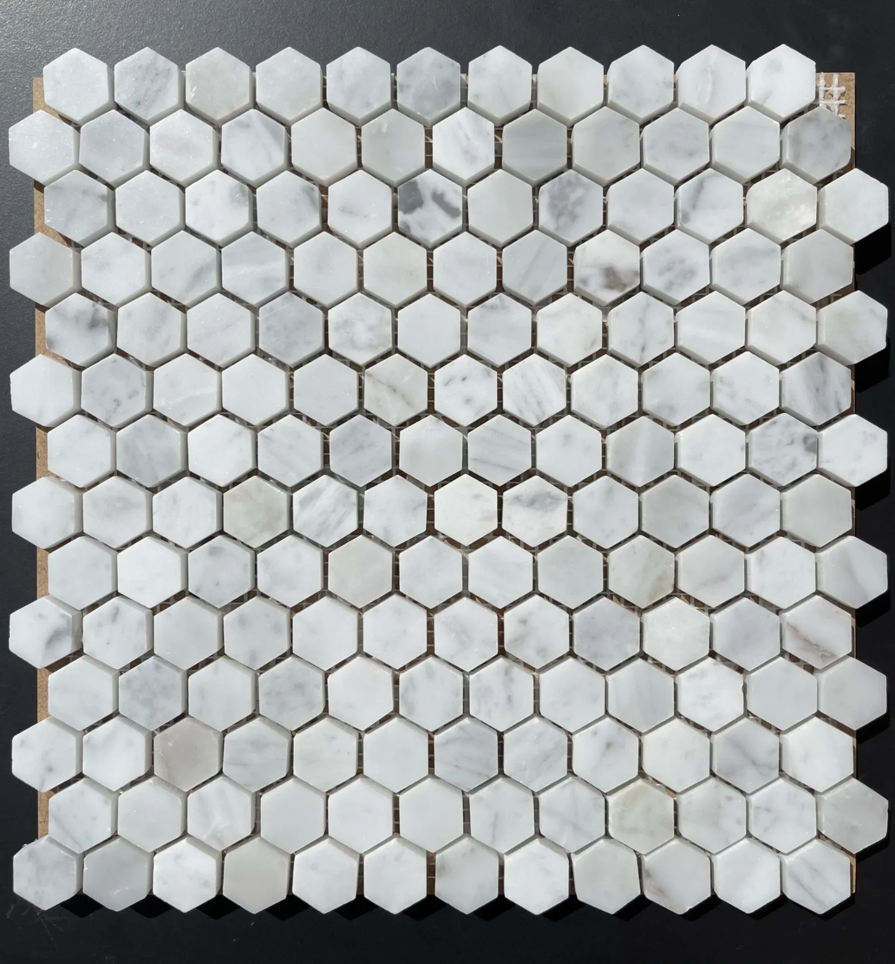 Bianco Carrara 1" Hexagon Mosaic