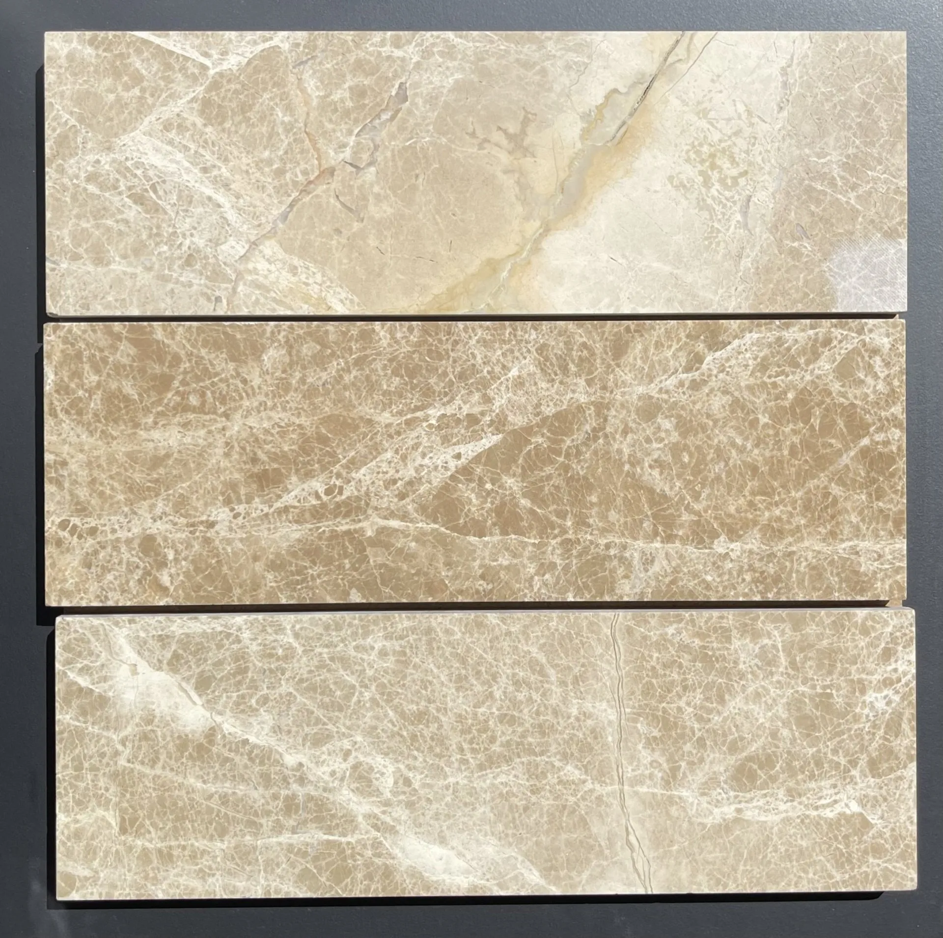 Light Emperador 4"x12" Plank Tile
